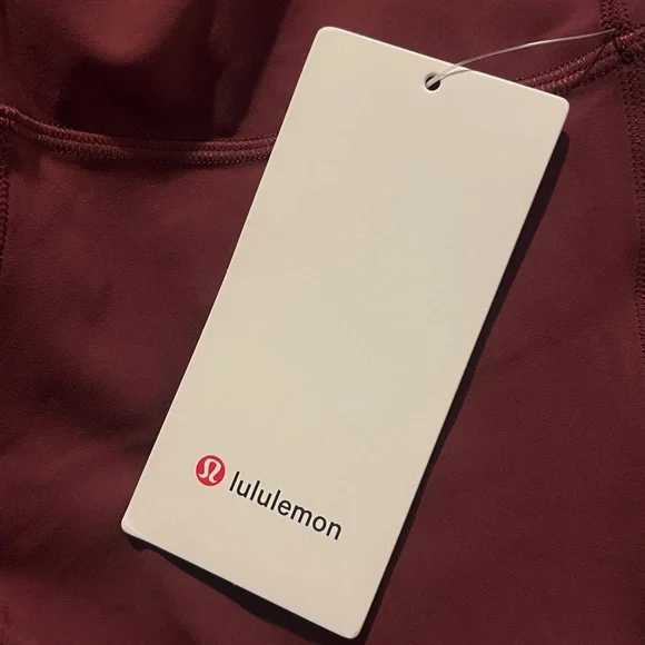 Lululemon Groove Nulu High-Rise Flared Pant Burgundy Bay Size 4 NWT - Picture 8 of 8